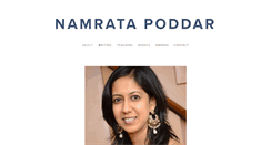 Desktop Screenshot of namratapoddar.com